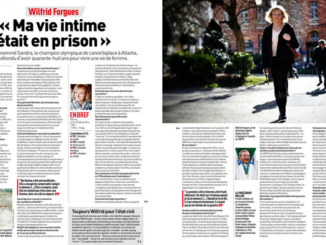 La double page de L’Équipe consacrée à Sandra Forgues, vendredi 9 mars 2018