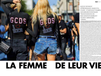 L'article de "Elle" consacré aux lesbiennes et aux bies ayant été précédemment en couple avec des hommes.